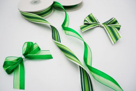 Forest Green Sheer Organza Ribbon Set